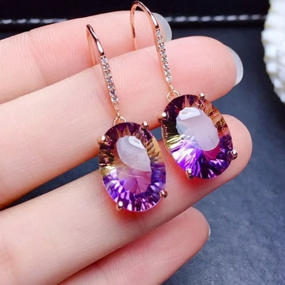Jewelry - 🎀Rose Gold Ametrine Drop Earrings